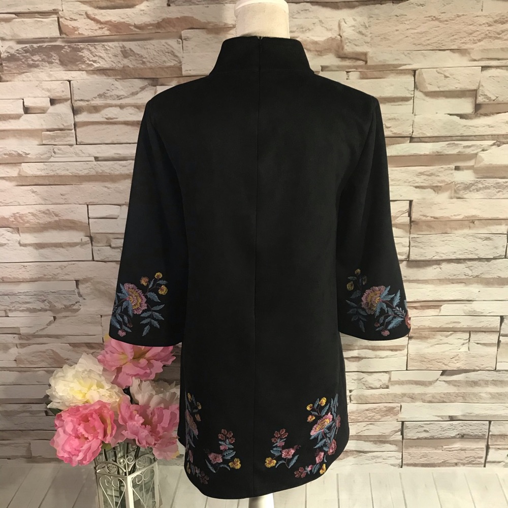 Zara Saude Embroidered Mini Dress Sz M (P37) - Picture 4 of 8